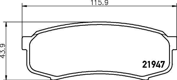 NF PARTS stabdžių trinkelių rinkinys, diskinis stabdys NF0016831